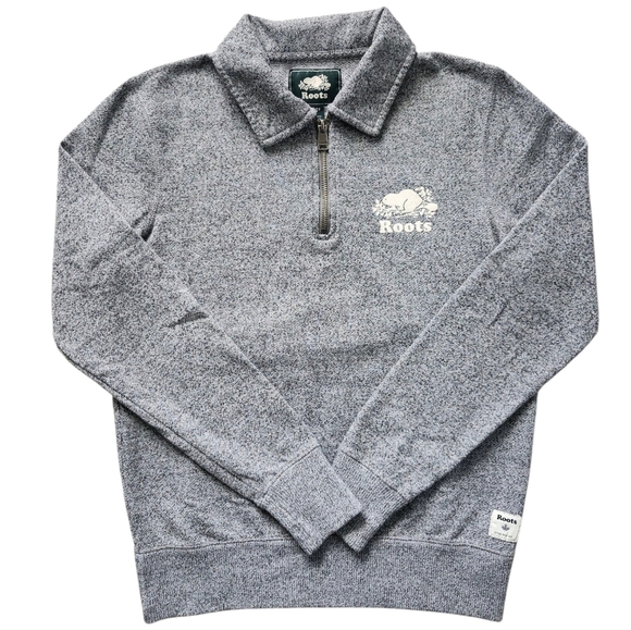 Roots Salt And Pepper Zip Polo - Picture 2 of 5